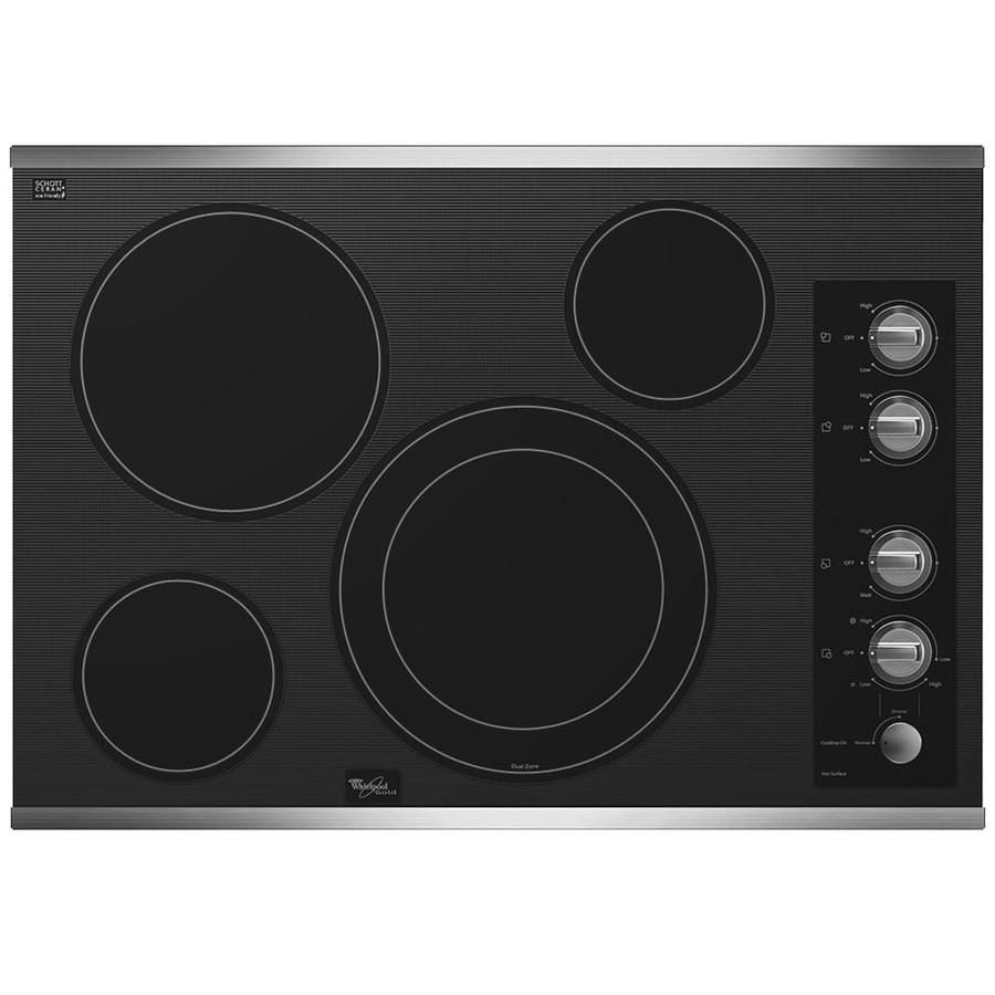 Whirlpool Gold Smooth Surface Electric Cooktop Stainless Steel