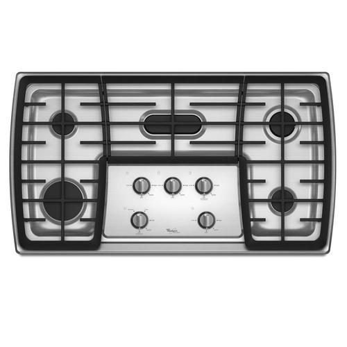 Whirlpool Gold 5 Burner Gas Cooktop Stainless Common 36 In