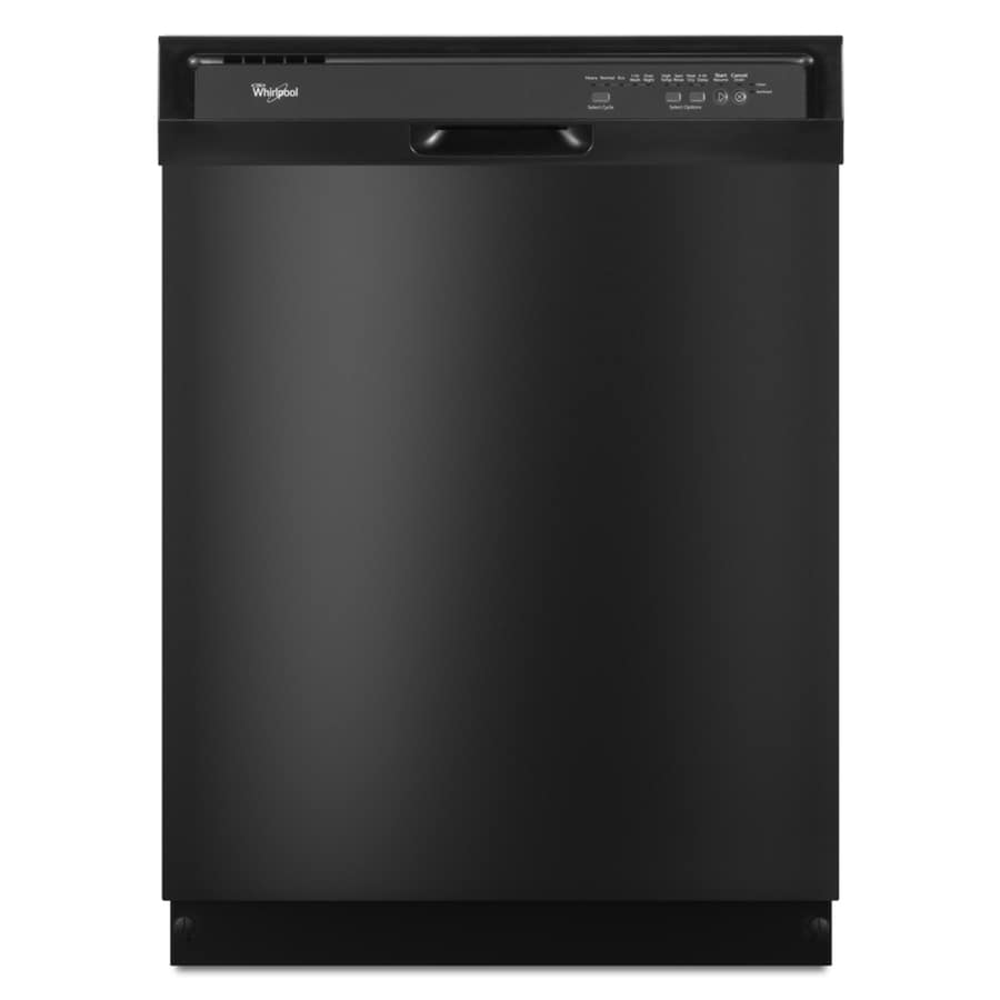 Whirlpool 55Decibel BuiltIn Dishwasher (Black) 24in; Actual