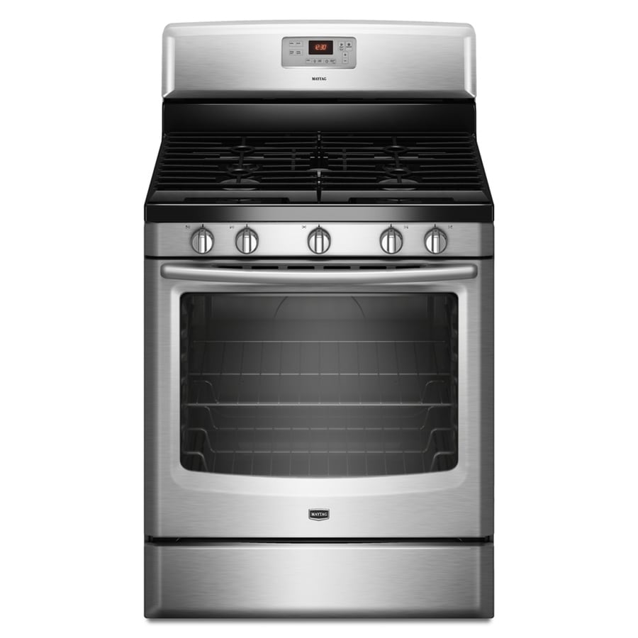 Maytag 30-in 5 Burners 5.8-cu ft Self-Cleaning Gas Range ...