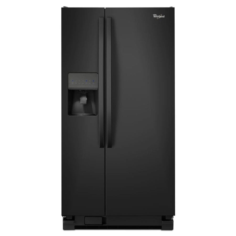 Whirlpool 21.2cu ft SidebySide Refrigerator with Ice Maker (Black