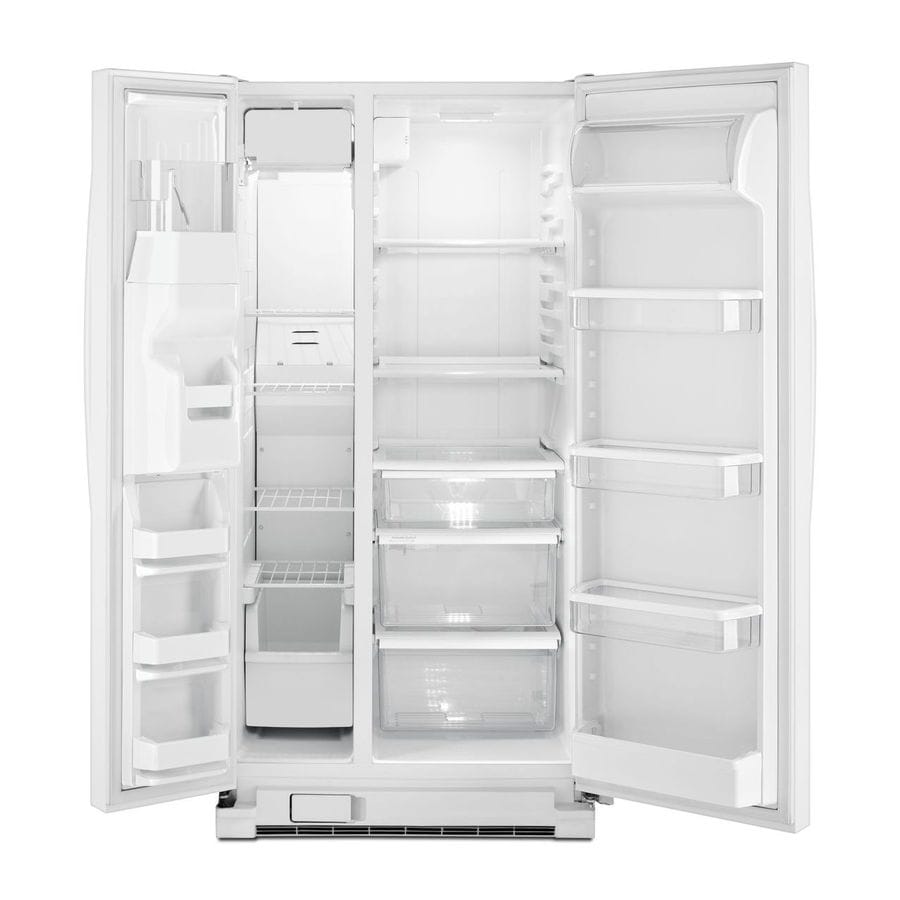 Whirlpool 21.3-cu ft Side-by-Side Refrigerator with Ice Maker (White ...