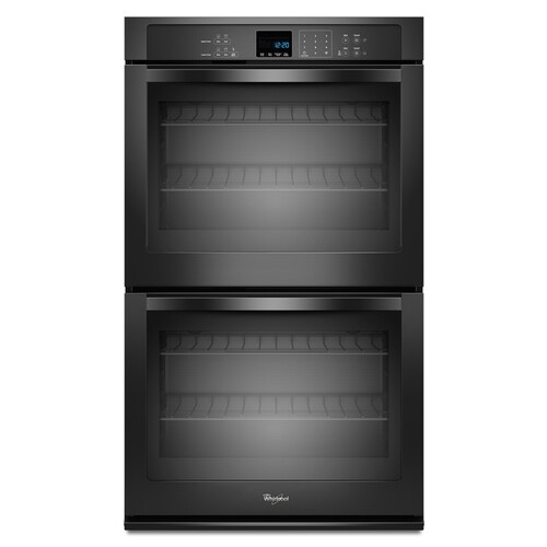 Whirlpool Self-Cleaning Double Electric Wall Oven (Black ...