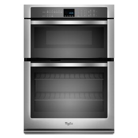 Microwave Wall Oven Combinations At Lowes Whirlpool Self Cleaning With Steam Microwave Wall Oven Combo Stainless Steel Common
