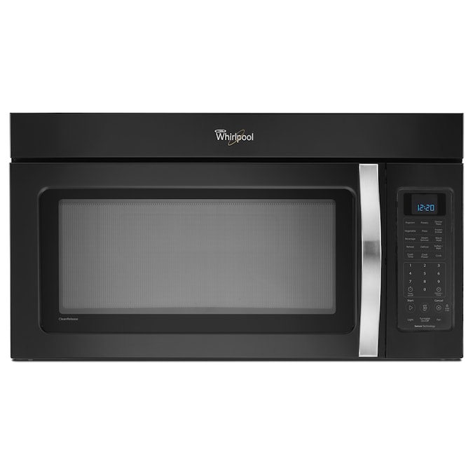 Whirlpool Black ice 2cu ft OvertheRange Microwave with Sensor Cooking (Black Ice) at
