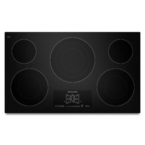 KitchenAid 36in 5 Elements Smooth Surface (Radiant) Black Electric