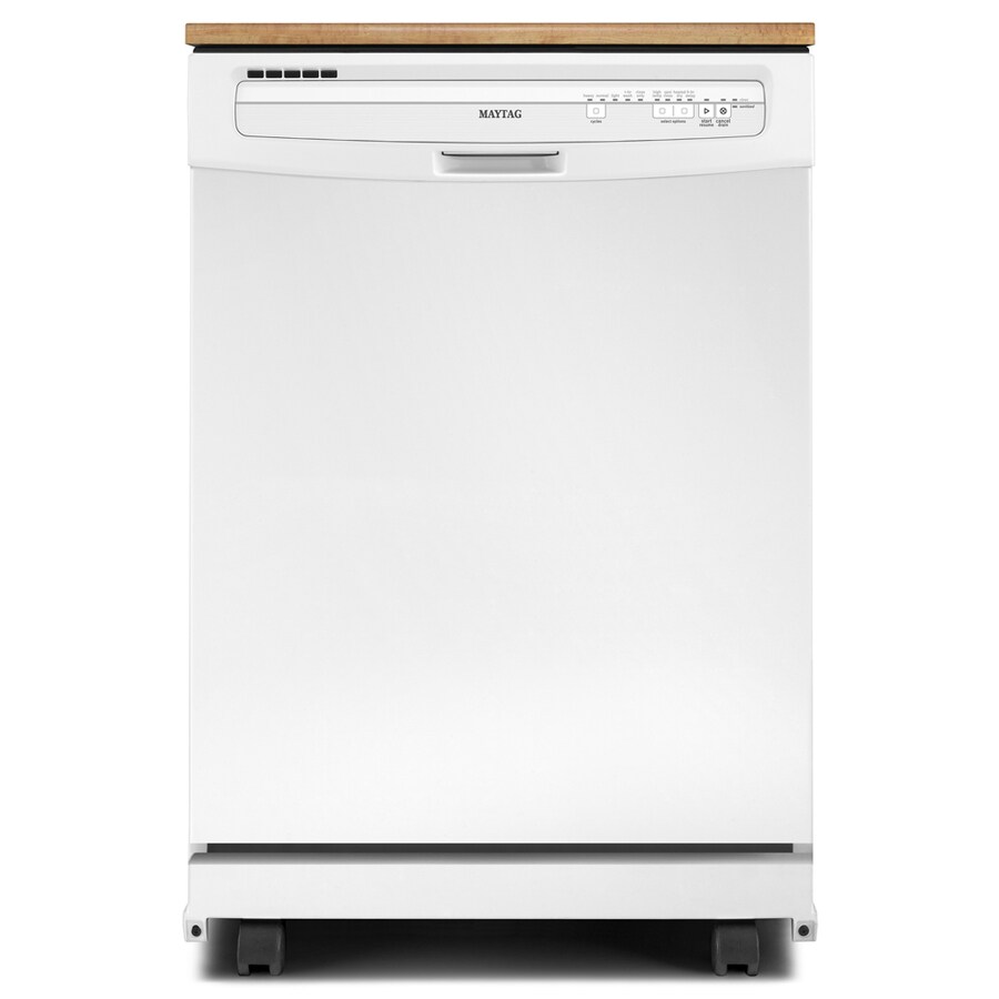 Maytag 24 125 In 57 Decibel Portable Dishwasher White At Lowes Com
