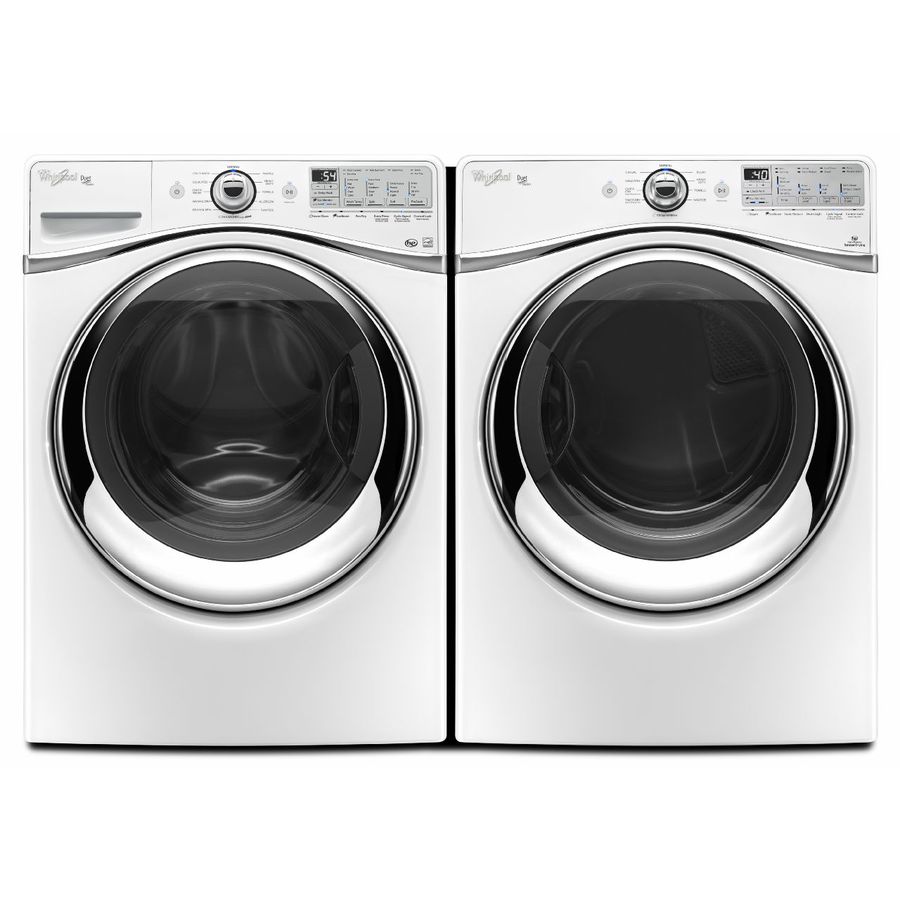 Whirlpool Duet 7.4-cu ft Stackable Steam Cycle Electric Dryer (White ...