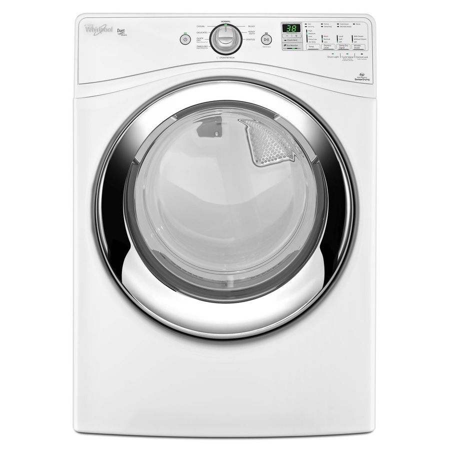 Whirlpool Duet 7.4-cu ft Stackable Gas Dryer (White) at Lowes.com