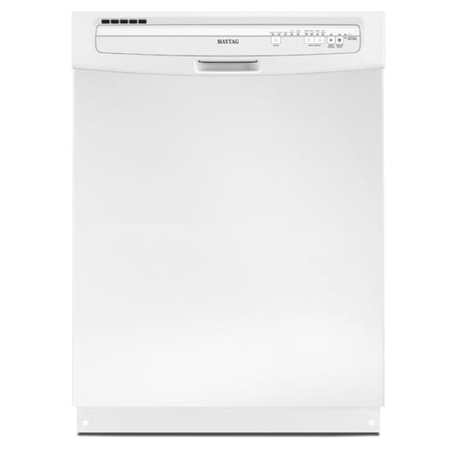 Maytag 24in BuiltIn Dishwasher with Hard Food Disposer (White) ENERGY