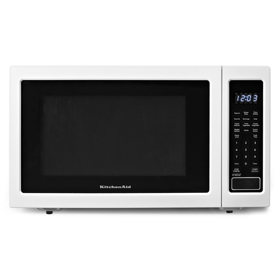 KitchenAid 1.6cu ft 1200Watt Countertop Microwave (White) in the