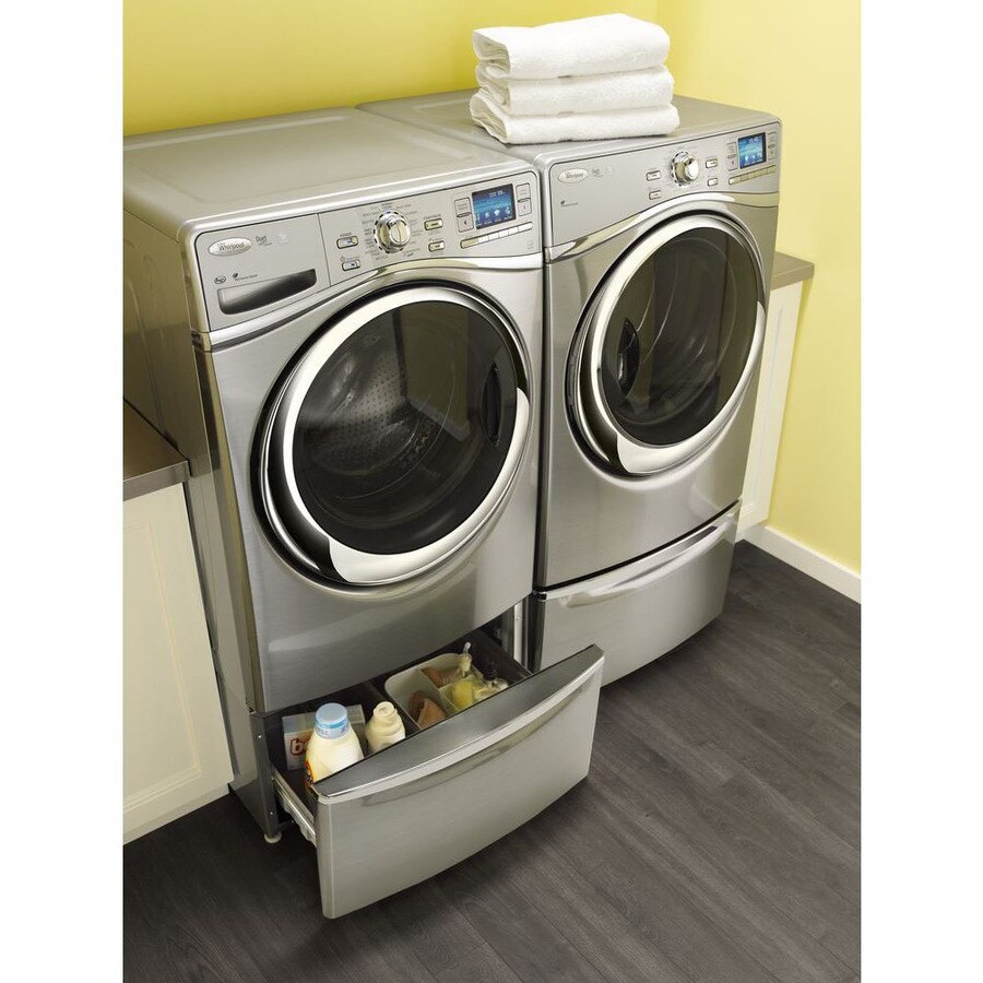 Whirlpool 5-cu ft High Efficiency Stackable Steam Cycle Front-Load Washer  (Chrome Shadow) ENERGY STAR