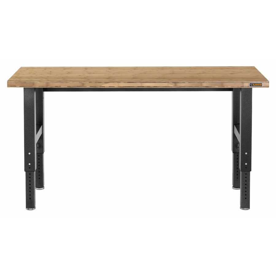 Shop Gladiator 72-in W x 42-in H Adjustable Wood Work Bench at Lowes 