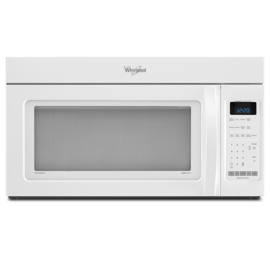Whirlpool WMH75520AW Gold 2-cu ft 1000-Watt Over-the-Range Microwave with Sensor Cooking (White)