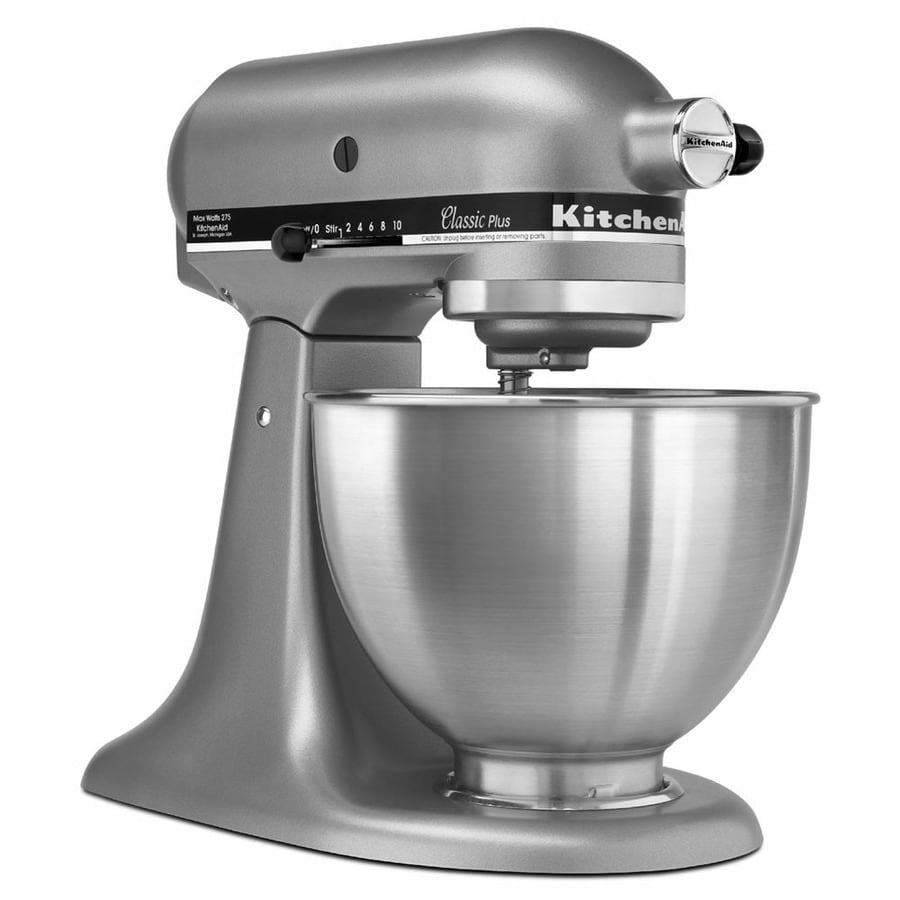 KitchenAid 4.5-Quart 10-Speed Silver Stand Mixer at