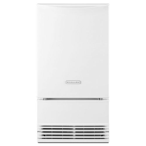 KitchenAid 50lb Dropdown Freestanding/BuiltIn Ice Maker (White) in