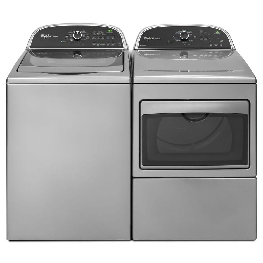 Whirlpool Cabrio 3-cu ft High Efficiency Top-Load Washer (Chrome Shadow ...