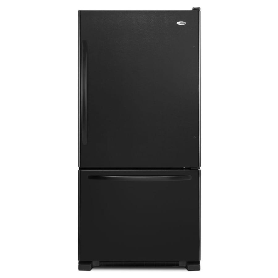 Amana 22.1-cu Ft Bottom-Freezer Refrigerator (Black) At Lowes.com