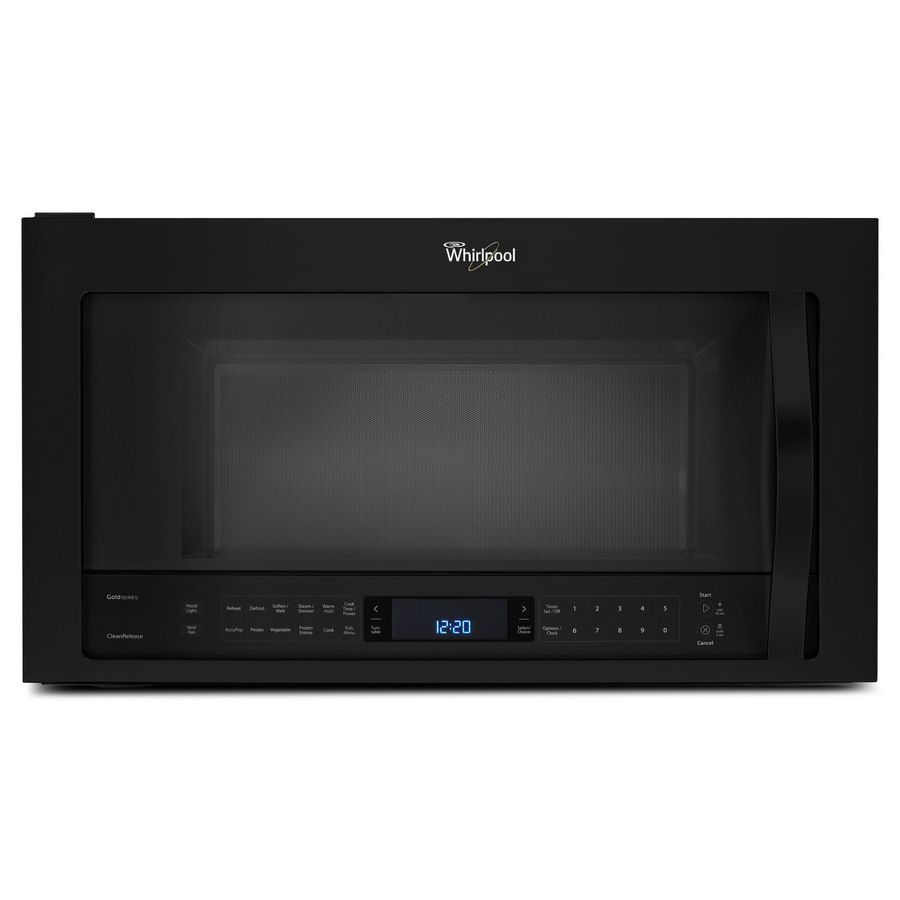 Whirlpool WMH73521CB 2.1-cu ft 1100-Watt Over-the-Range Microwave with Sensor Cooking (Black)