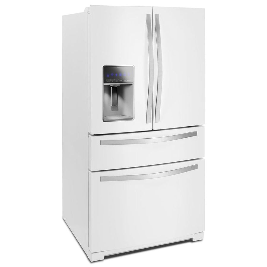 Shop Whirlpool White Ice 26 2 cu Ft French Door Refrigerator With 