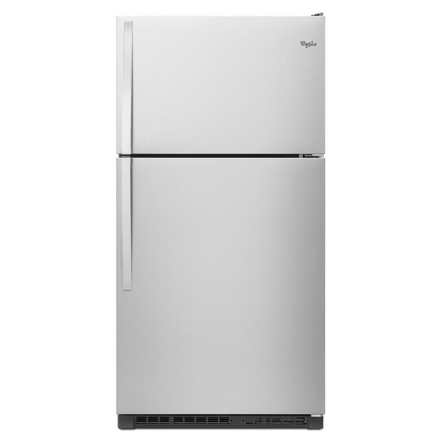 Shop Whirlpool 20.5cu ft TopFreezer Refrigerator (Monochromatic