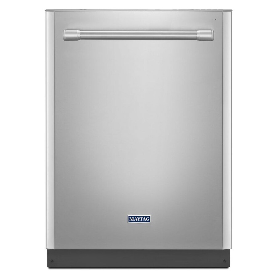 Maytag Hidden 24in BuiltIn Dishwasher (Monochromatic Stainless Steel