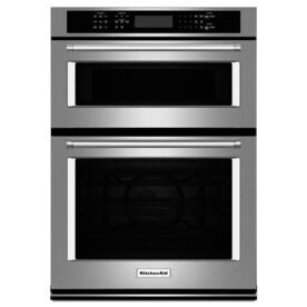 Microwave Wall Oven Combinations At Lowes Kitchenaid Self Cleaning Convection Microwave Wall Oven Combo Stainless Steel Common