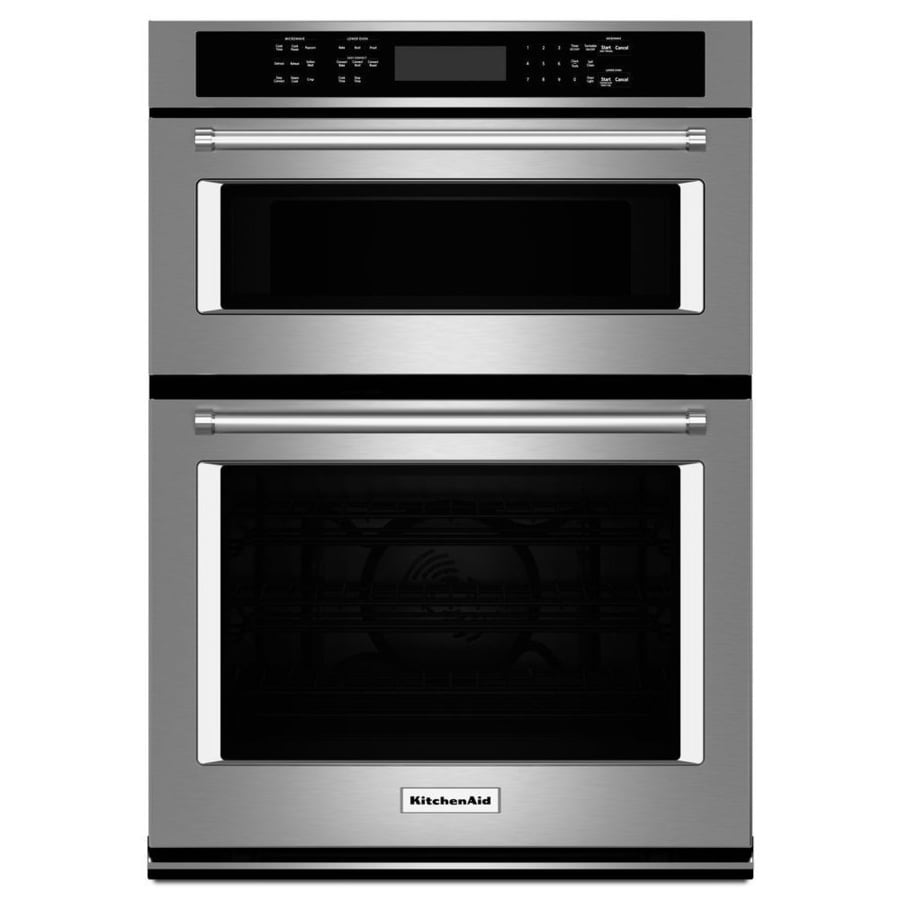 KitchenAid Self-cleaning Convection Microwave Wall Oven Combo