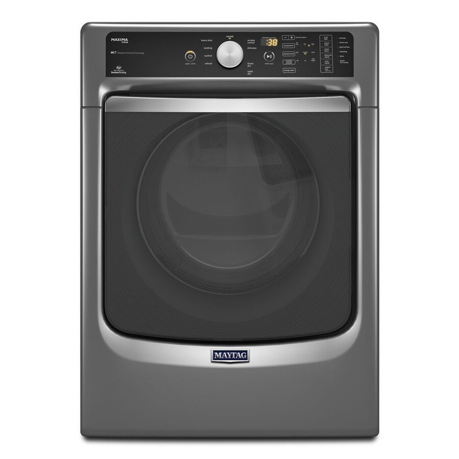 maytag-maxima-7-3-cu-ft-stackable-steam-cycle-electric-dryer-metallic