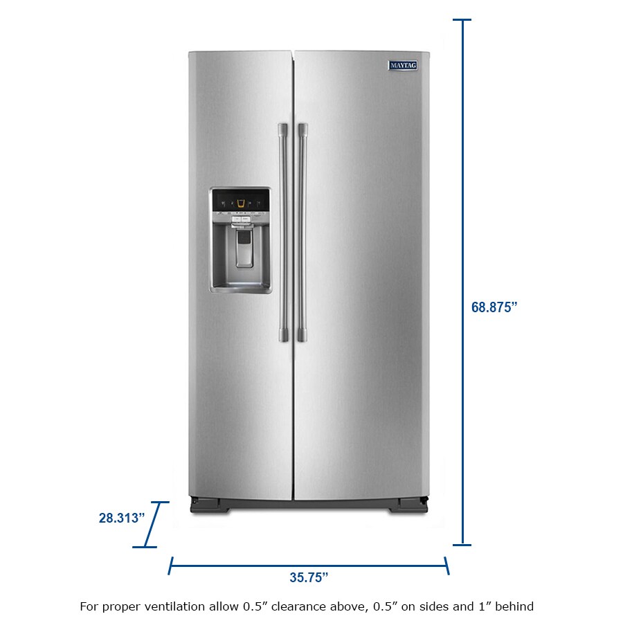 Maytag MSC21C6MDM Side-By-Side - View #4