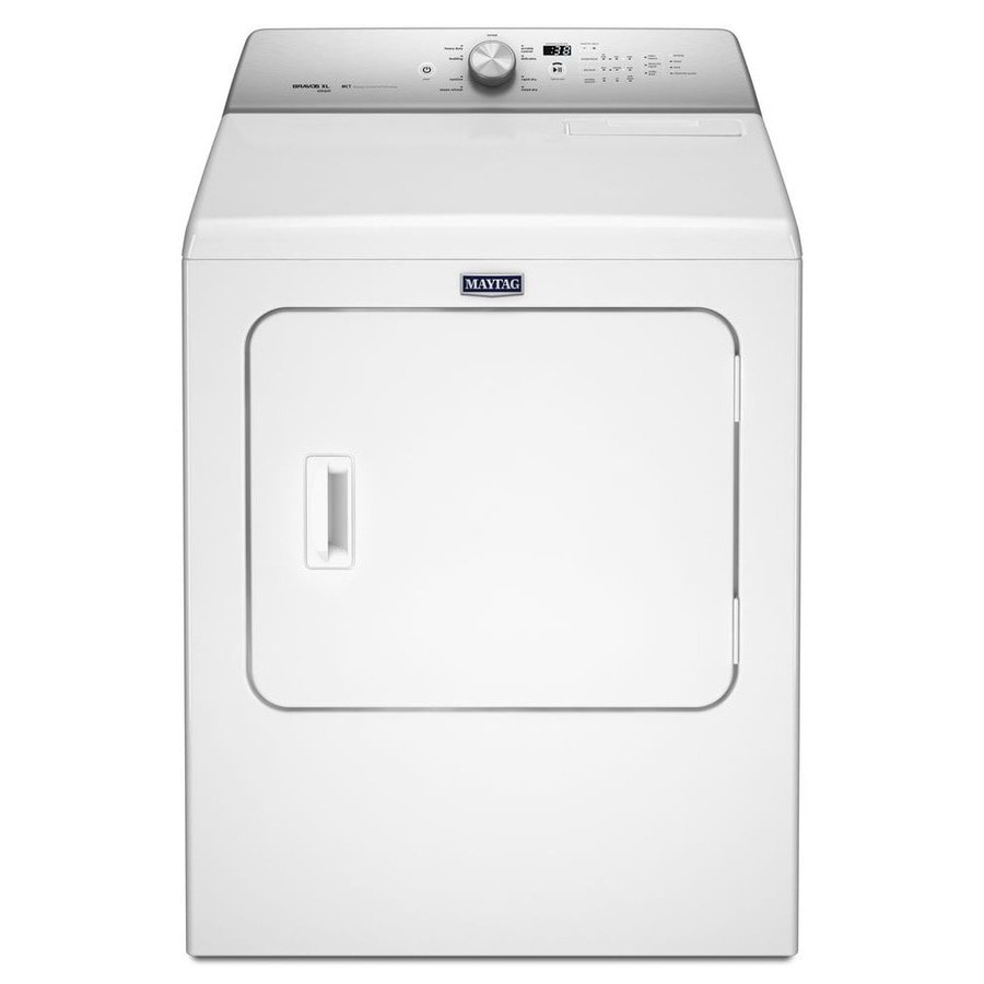 Maytag 7cu ft Steam Cycle Electric Dryer (White) in the Electric