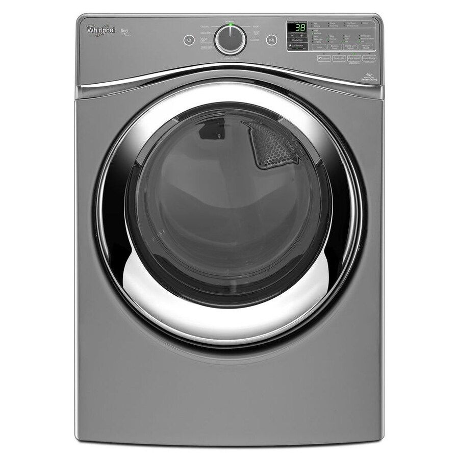 Whirlpool WGD8740DC Reversible Side Swing Door Stackable Gas Dryer (Chrome Shadow)