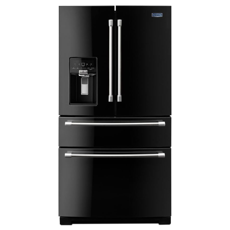 Shop Maytag 26.2-cu ft 4-Door French Door Refrigerator with Single Ice ...