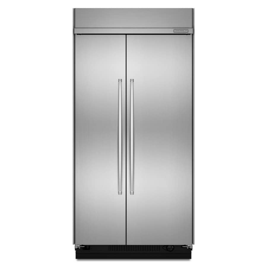 KitchenAid 30cu ft BuiltIn SidebySide Refrigerator with Ice Maker