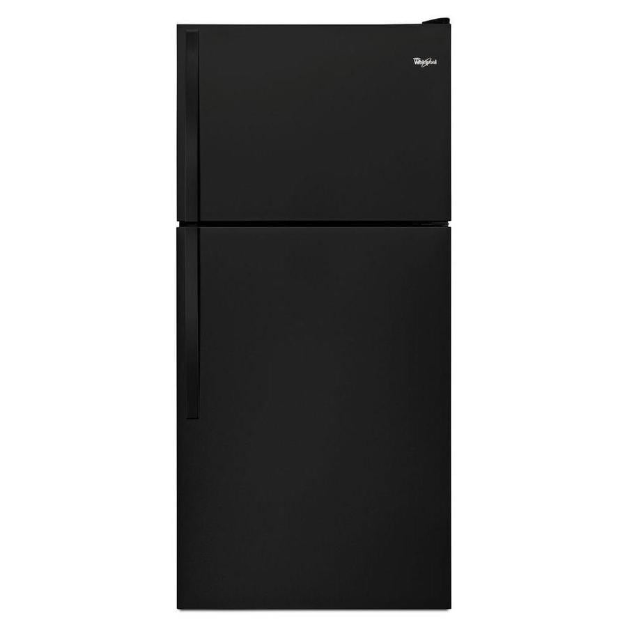 Shop Whirlpool 18.2-cu ft Top-Freezer Refrigerator (Black) ENERGY STAR ...