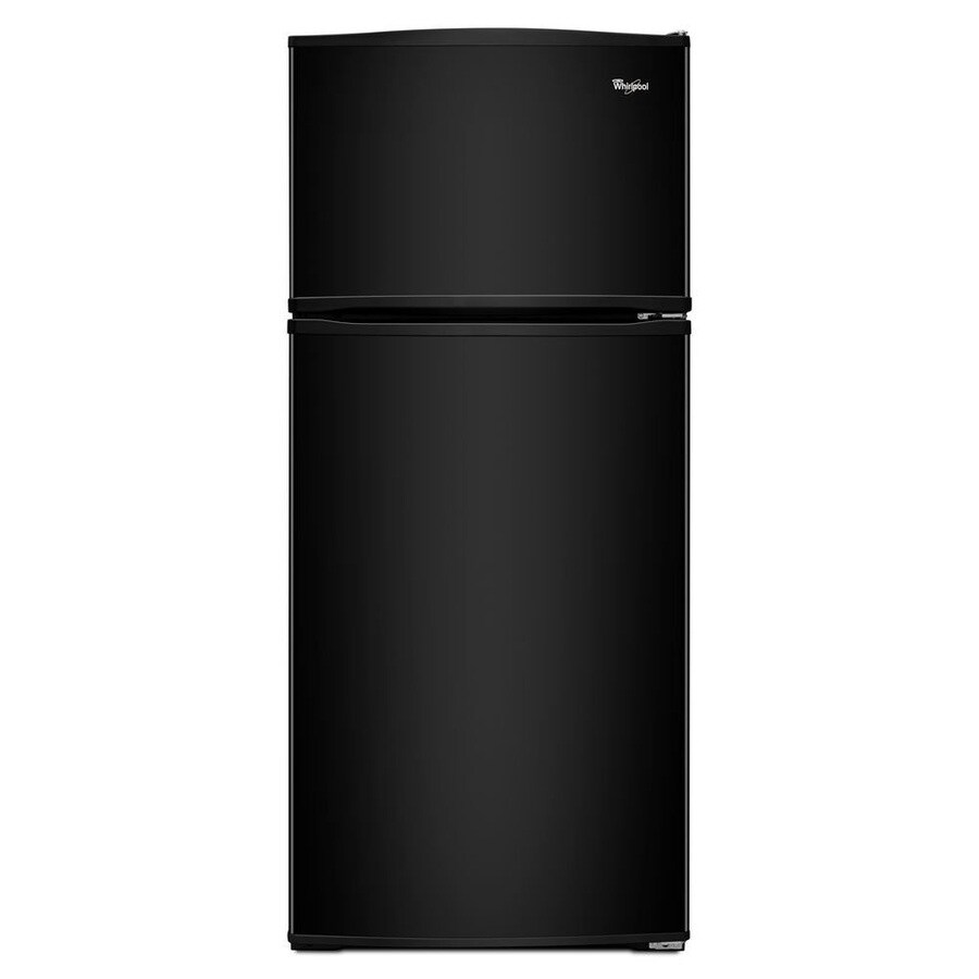 Shop Whirlpool 16cu ft TopFreezer Refrigerator (Black) at