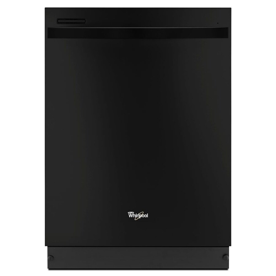 Whirlpool Gold 51 Decibel Built In Dishwasher Black Common 24 In Actual 23 875 In Energy Star In The Built In Dishwashers Department At Lowes Com