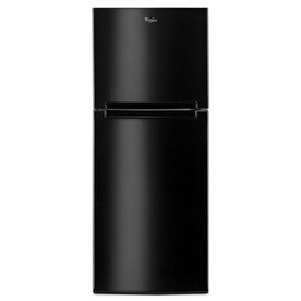 Whirlpool 10.7-cu ft Top-Freezer Refrigerator (Black)