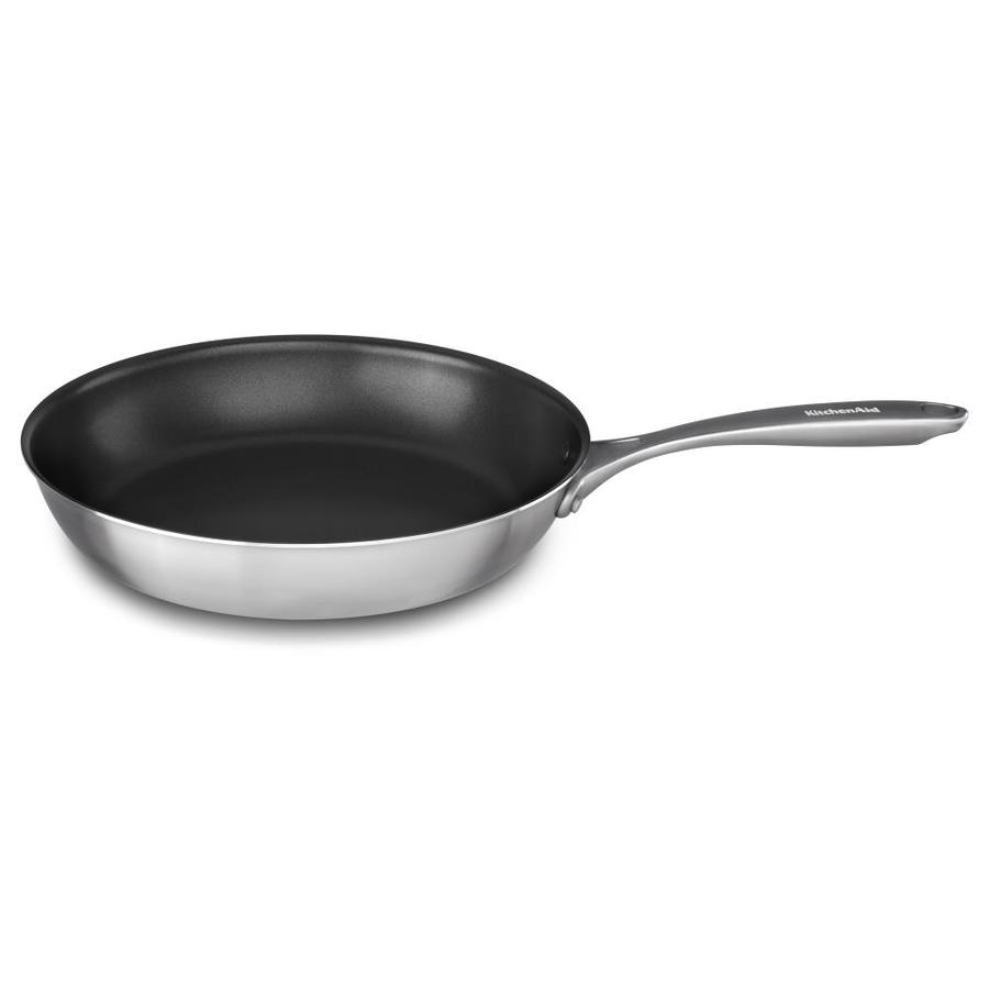 Kitchenaid 12 4 In Steel With Non Stick Coating Skillet At Lowes Com