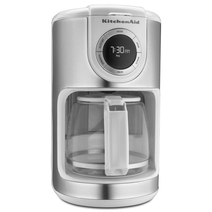 KitchenAid 12Cup White Residential Drip Coffee Maker in the Coffee