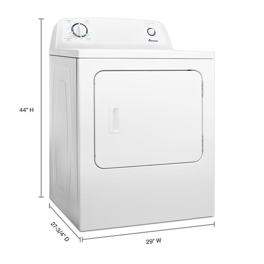 Amana 6.5-cu ft Vented Electric Dryer with Wrinkle Prevent Option ...