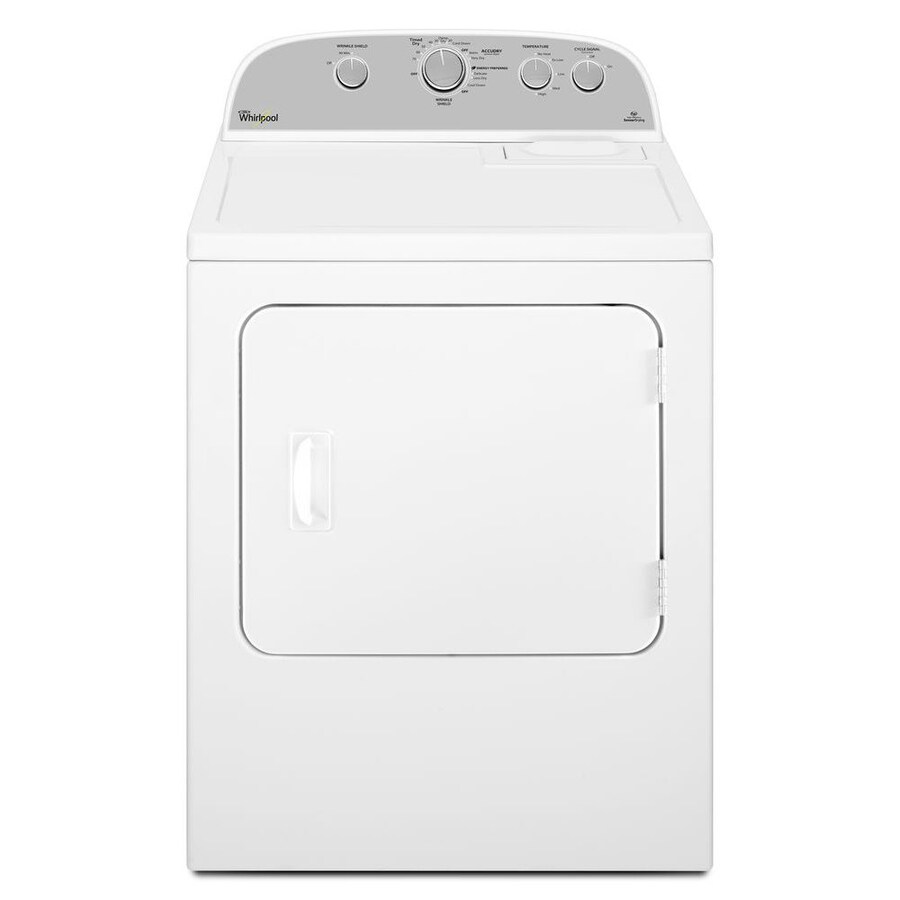 Whirlpool WGD4995EW Reversible Side Swing Door Gas Dryer (White)