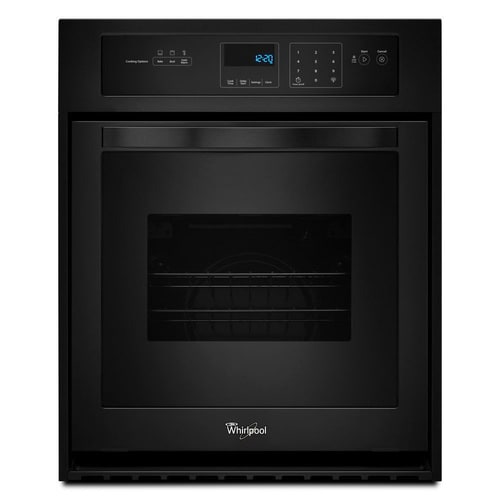 Whirlpool Single Electric Wall Oven (Black) (Common: 24 Inch; Actual 23.75-in) at Lowes.com