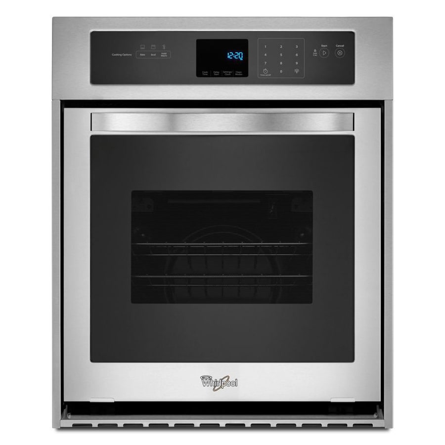 Whirlpool Self Cleaning Single Electric Wall Oven Stainless Steel