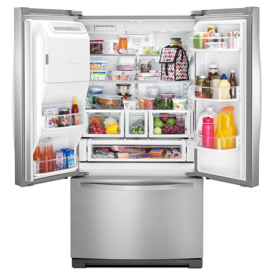 Whirlpool 26.8-cu ft French Door Refrigerator with Ice Maker ...