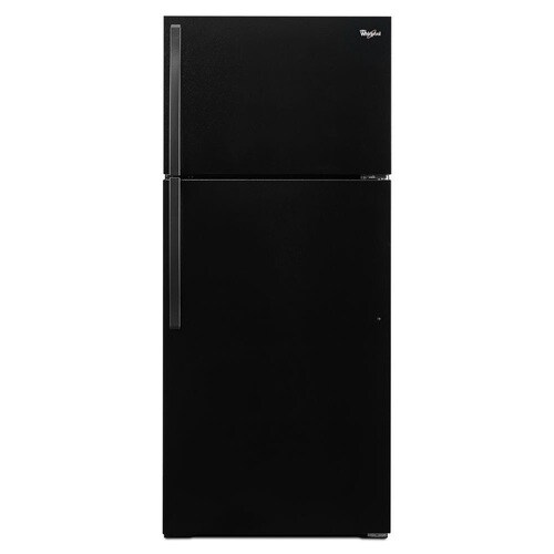 Whirlpool 14.3-cu ft Top-Freezer Refrigerator (Black) at Lowes.com