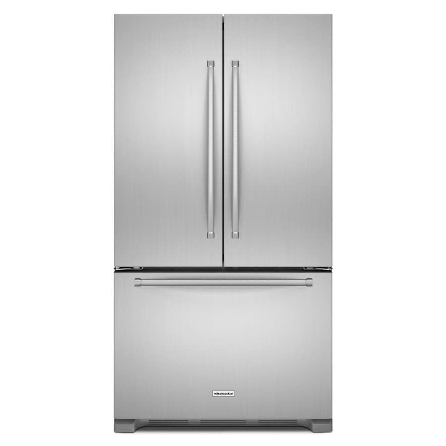 Kitchenaid 20 Cu Ft Counter Depth French Door Refrigerator With