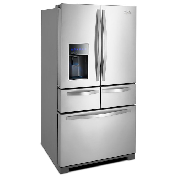 Whirlpool 25 8 Cu Ft 5 Door French Refrigerator With Ice Cu Ft 5 Door French Refrigerator