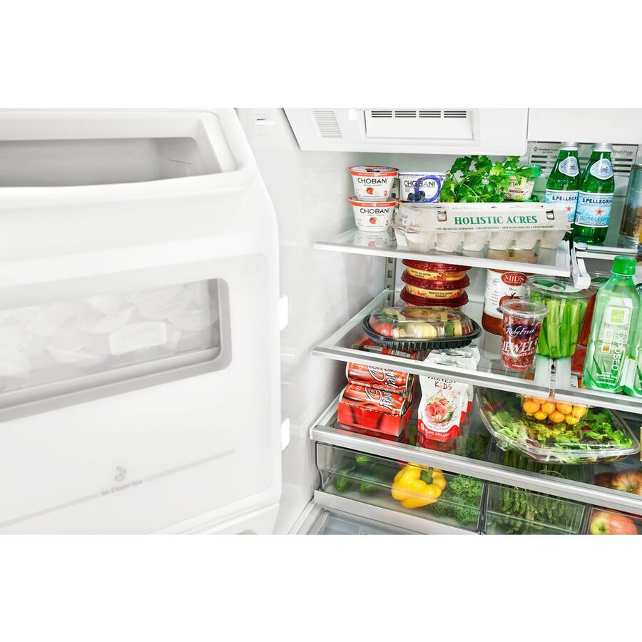 Whirlpool 25 8 Cu Ft 5 Door French Refrigerator With Ice Cu Ft 5 Door French Refrigerator