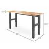 Shop Gladiator Hardwood 72-in W x 42-in H Adjustable Work Bench at ...